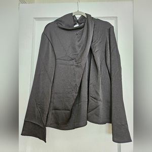 Black satin shirt